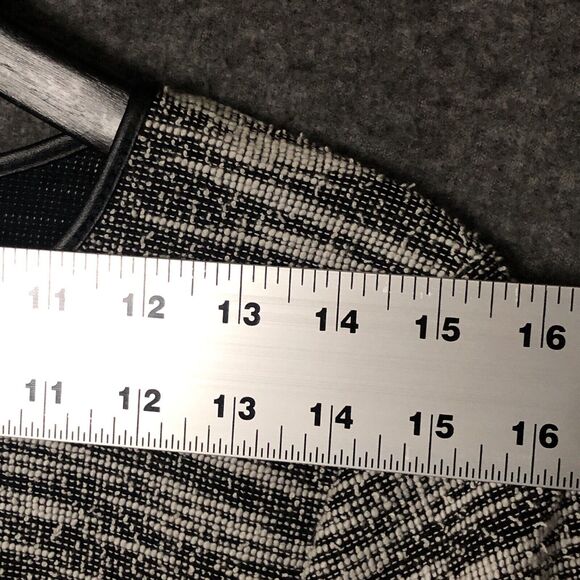 TACERA Marbled Tweed Women S Black White Shift Dress Double Bell Sleeve Pullover - Picture 11 of 16